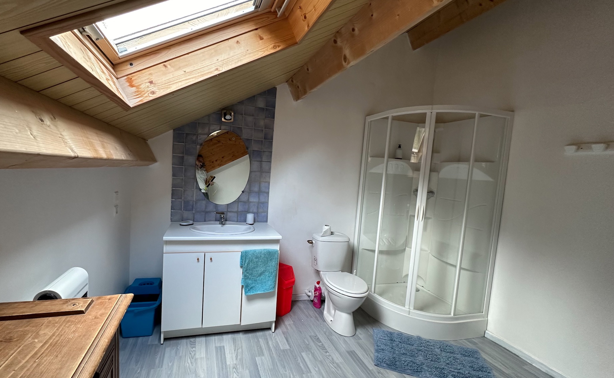 Salle de bain maison fougere